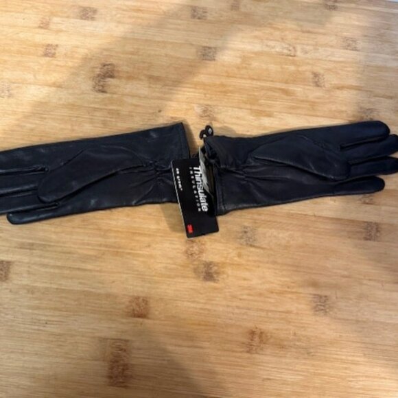 Black leather gloves with Thinsulate - NWT - Picture 9 of 16
